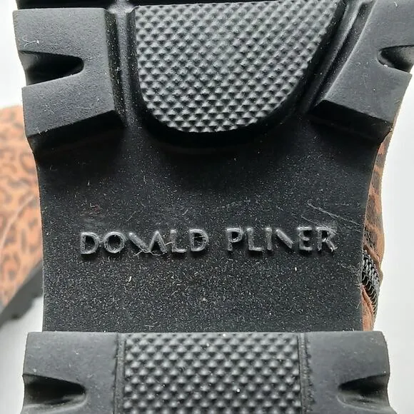 Donald Pliner Ease Combat Ankle Boots Women's 8M Brown Hiker Gorpcore Whimsygoth
