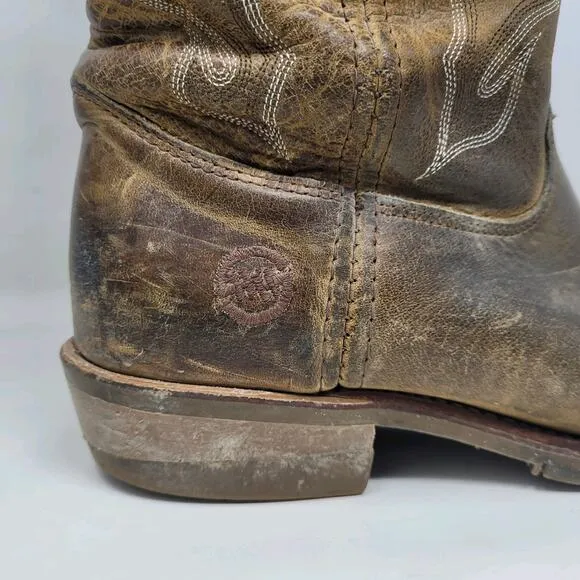 Double H Boots Mens 10.5D Brown Leather 12&quot; Domestic Gel ICE Work Western DH1552