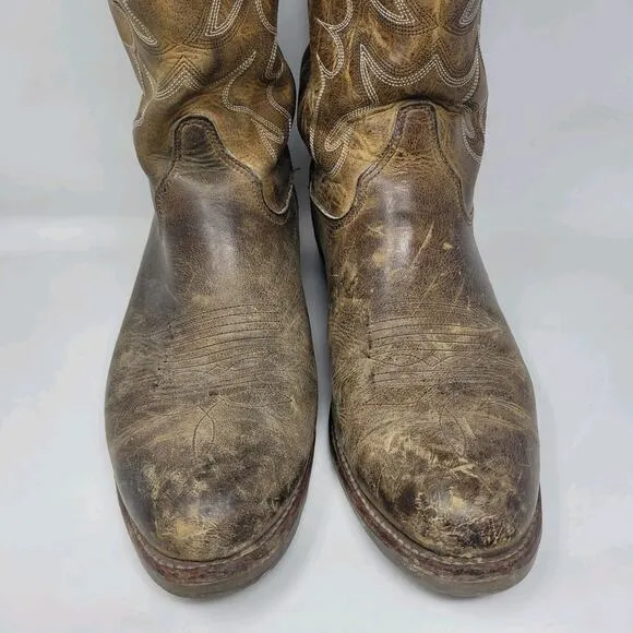 Double H Boots Mens 10.5D Brown Leather 12&quot; Domestic Gel ICE Work Western DH1552