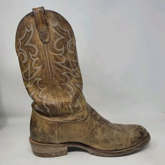 Double H Boots Mens 10.5D Brown Leather 12&quot; Domestic Gel ICE Work Western DH1552