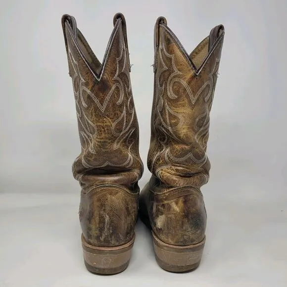 Double H Boots Mens 10.5D Brown Leather 12&quot; Domestic Gel ICE Work Western DH1552