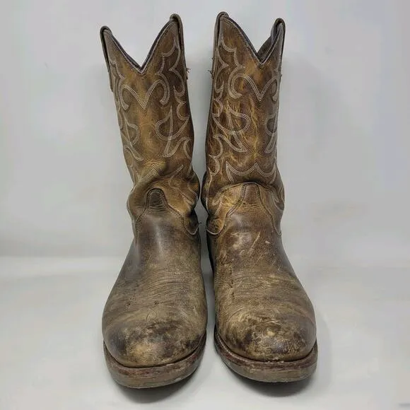 Double H Boots Mens 10.5D Brown Leather 12&quot; Domestic Gel ICE Work Western DH1552