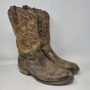 Double H Boots Mens 10.5D Brown Leather 12&quot; Domestic Gel ICE Work Western DH1552