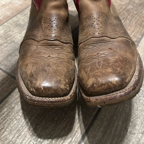 Double H Men’s Brown Leather Roger Square Toe Western‎ Boots