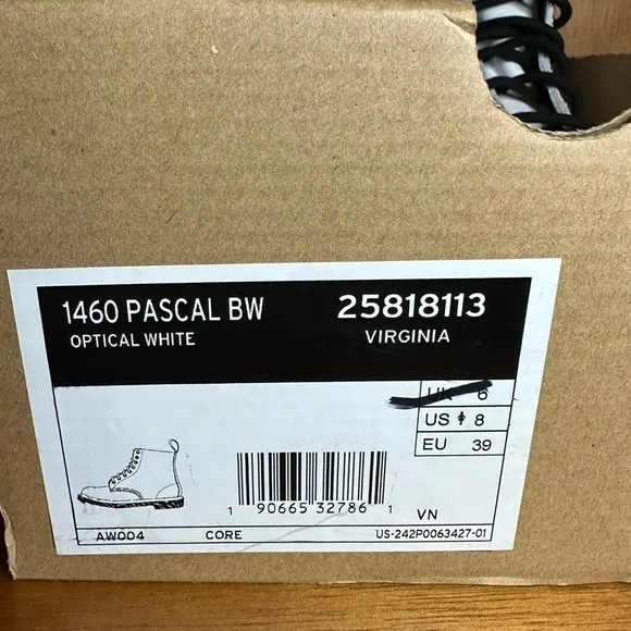Dr Martens 1460 Pascal‎ Boots Size 8 New With Box