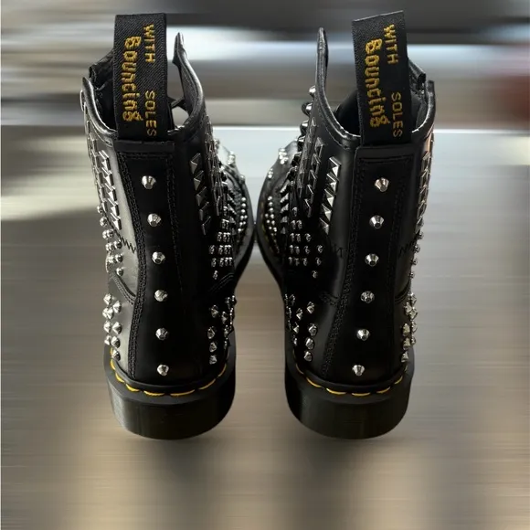 Dr. Martens 1460 Studded Zip Atlas Leather Boots
