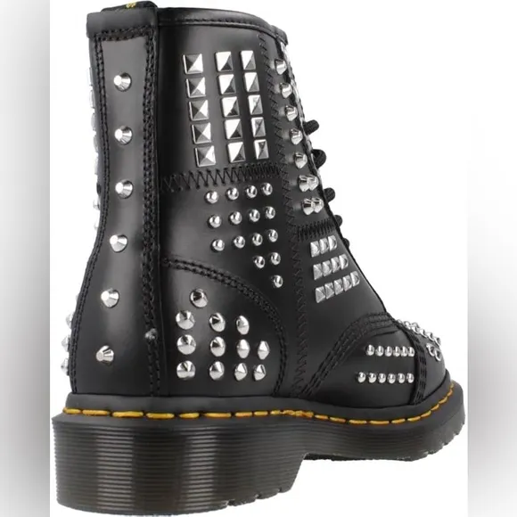 Dr. Martens 1460 Studded Zip Atlas Leather Boots