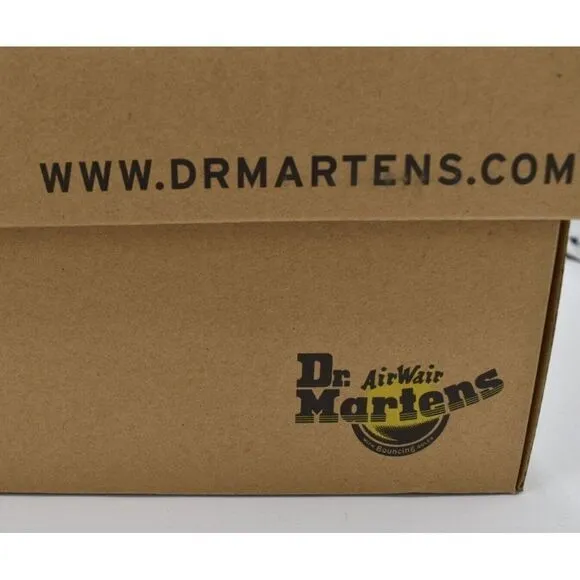 Dr Martens 1460 Womens Size 8 Serena Collar Lined Brown Leather Winter Boots