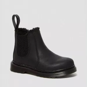 Dr. Martens - Kids 2976 Leonore Mono Black Republic  - Size (US 7 Toddler) M