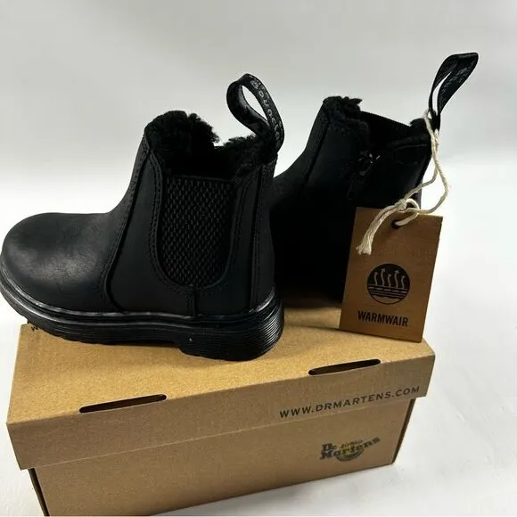 Dr. Martens - Kids 2976 Leonore Mono Black Republic  - Size (US 7 Toddler) M