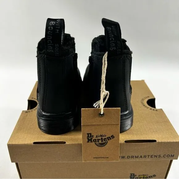 Dr. Martens - Kids 2976 Leonore Mono Black Republic  - Size (US 7 Toddler) M