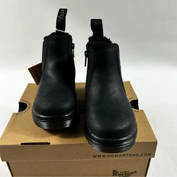 Dr. Martens - Kids 2976 Leonore Mono Black Republic  - Size (US 7 Toddler) M