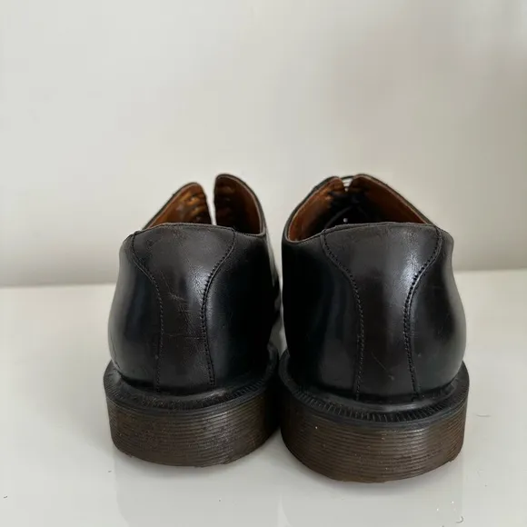 Dr Martens Made In England RARE Vintage Leather Oxford UK9/US 10 Mono Black