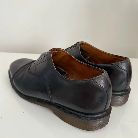 Dr Martens Made In England RARE Vintage Leather Oxford UK9/US 10 Mono Black