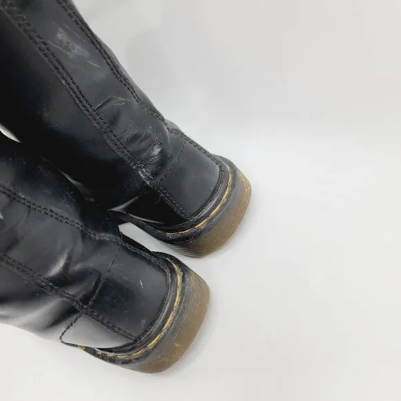 Dr. Martens Men's Black 1B60 Bex Pisa Knee High Leather Riding Boots Size 8
