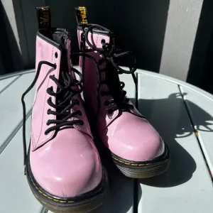 Dr. Martens Pink Leather Boots