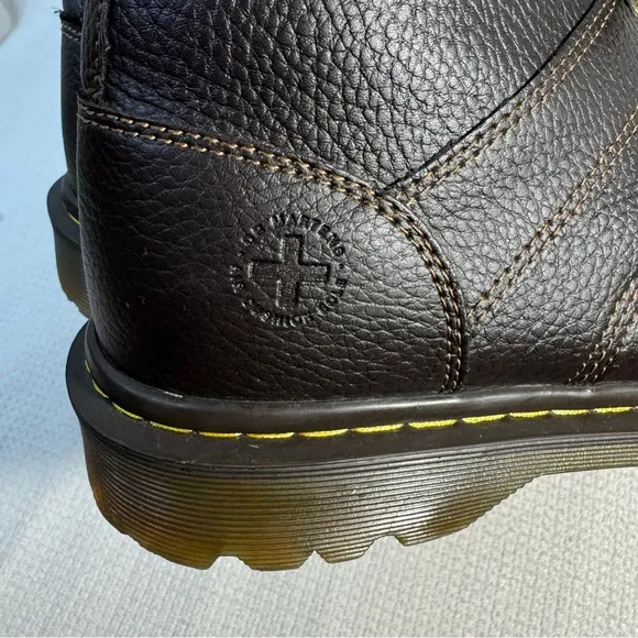 Dr Martens Roseland Brown Pebble Leather Mens Size 11 Boots