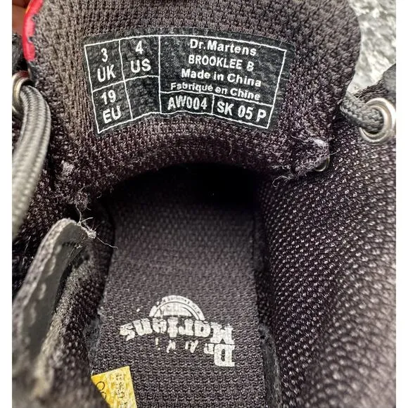 Dr Martens Toddler Girls Size 4 Brooklee B Floral Lace Up Side Zip Boots