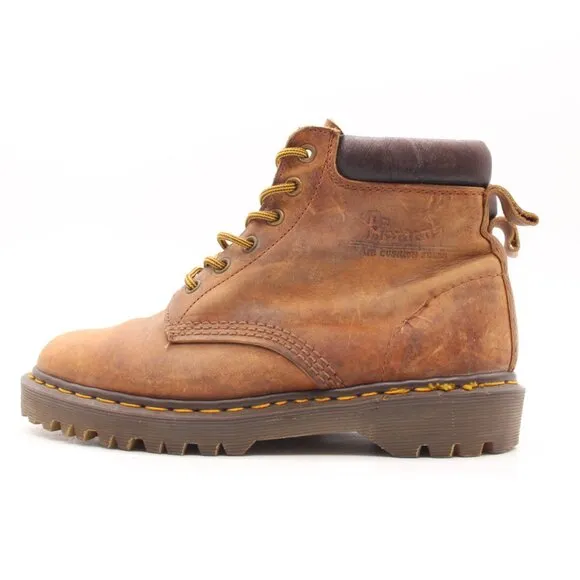 Dr Martens Utility Brown Leather Boots Made In England Men's UK 6