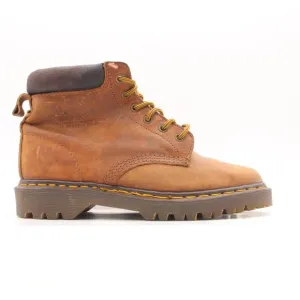 Dr Martens Utility Brown Leather Boots Made In England Men's UK 6