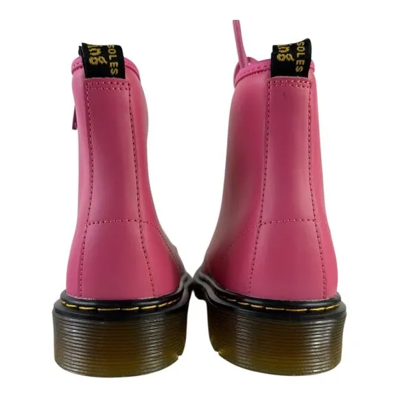 Dr. Martens Youth Unisex 1460 Thrift Punk Romario Leather Pink Boots Size US 4M