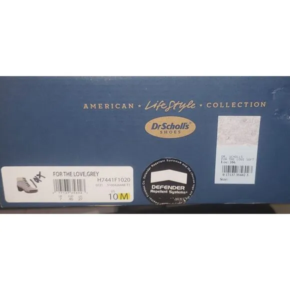 Dr. Scholls Womens Gray Platform Ankle Boots Size 10M Block Heel Winter Gear