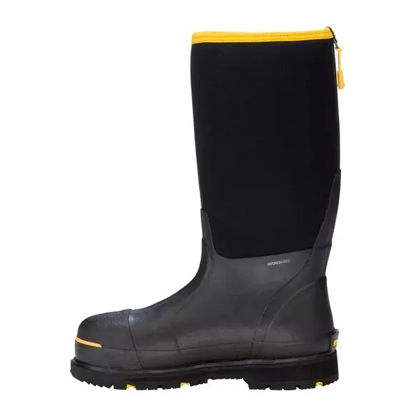 DRYSHOD Men's 12 - 12.5 US Steel-Toe Hi Protective Work Boots Black Waterproof