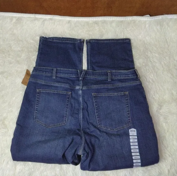 Duluth Trading Company Women's Denim Flannel Lined Straight Leg Jeans Size 18X29