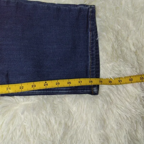 Duluth Trading Company Women's Denim Flannel Lined Straight Leg Jeans Size 18X29