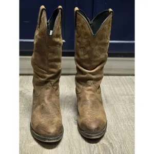 Durango SW542 Men's 12&quot; Distressed Leather Tan Western Boots Size‎ 8.5D