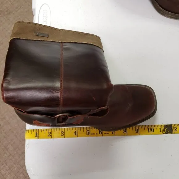 Durango Women Leather Harness Equestrian Boots Size 7 Riding Southwestern Buckle
