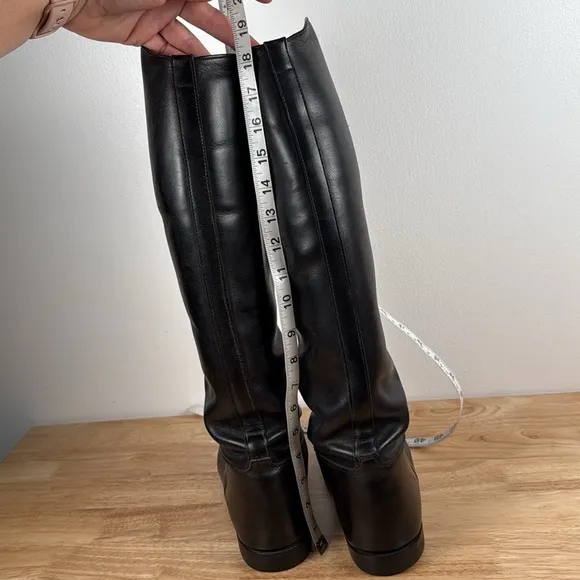 E. Vogel English tall black leather equestrian riding boots