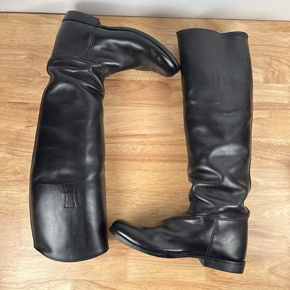 E. Vogel English tall black leather equestrian riding boots