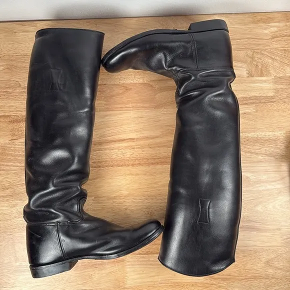 E. Vogel English tall black leather equestrian riding boots