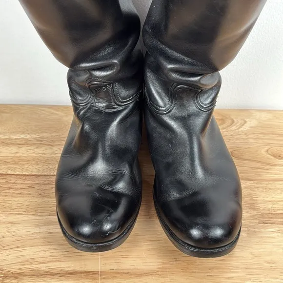 E. Vogel English tall black leather equestrian riding boots