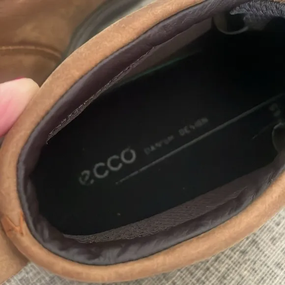 Ecco Mens Brown Leather Chukka Boots Size 45 US 11