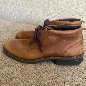 Ecco Mens Brown Leather Chukka Boots Size 45 US 11