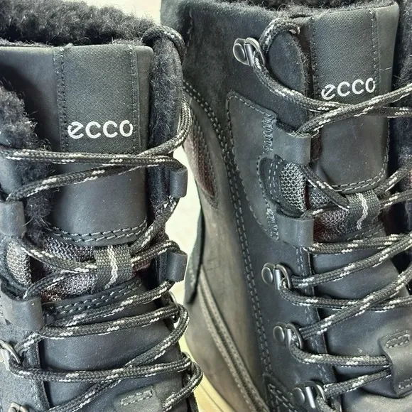 Ecco Roxton Gore-Tex GTX Snow Boots Shearling Lined Waterproof Mens EU 45 US 11