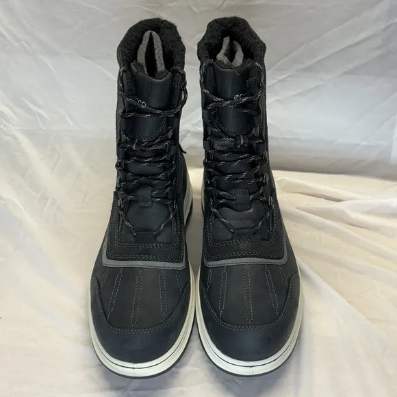 Ecco Roxton Gore-Tex GTX Snow Boots Shearling Lined Waterproof Mens EU 45 US 11