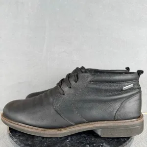 ECCO Turn GTX Chukka Black Leather Boots Men's Size 12 US