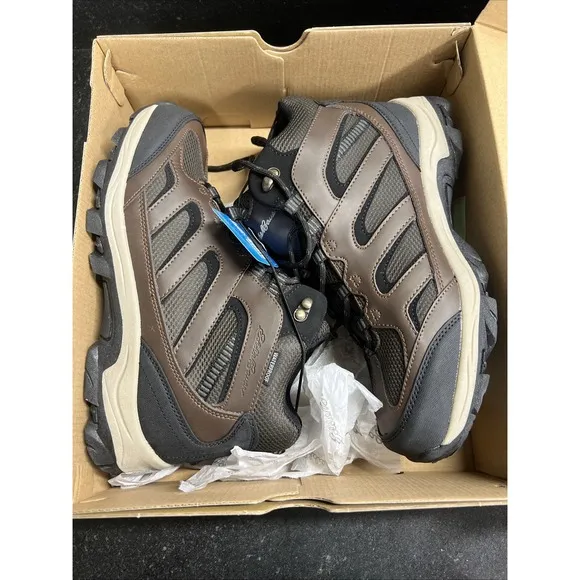 Eddie Bauer, Graham Hiking Boots Cushioned Leather Waterproof Men's Size 10