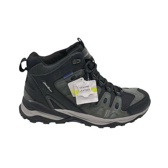 Eddie Bauer Mens 12MED Waterproof Hiking Boots Clydehill Castlerock Gray