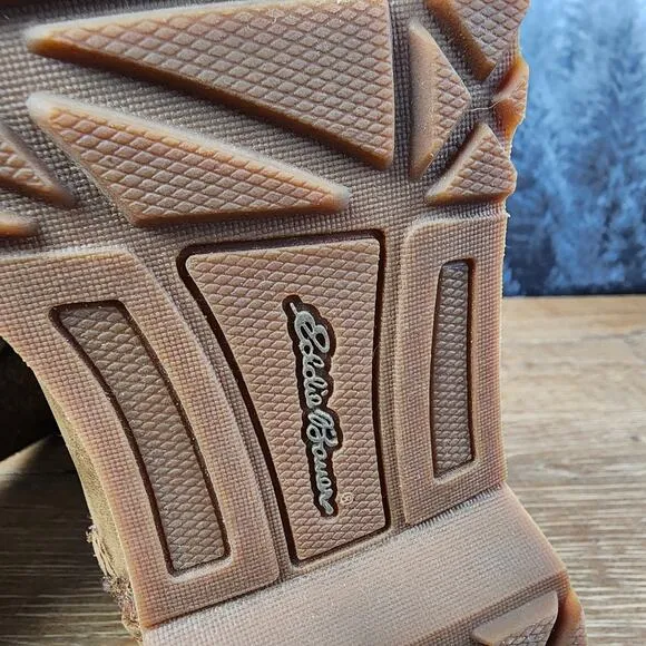 Eddie Bauer Trace Espresso Brown Leather Riding Boots | Women's 8