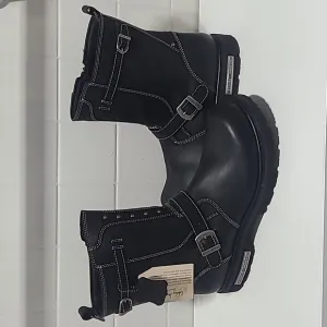 Eddie Moran Vintage Road Boots Bikers cowboy western rodeo leather black…