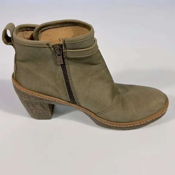 El Naturalista Women's Haya Ankle Boots In Green Size 41