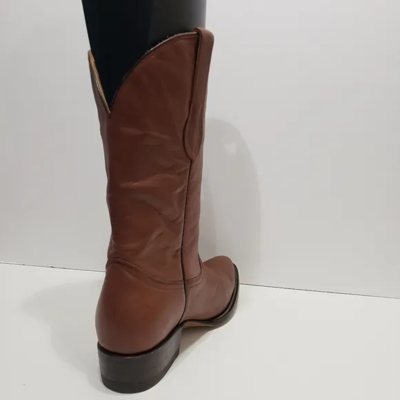 EL Vaquero Fonseca Brown Leather Cowboy Boots