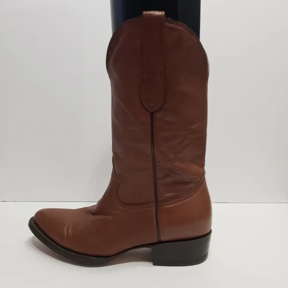 EL Vaquero Fonseca Brown Leather Cowboy Boots