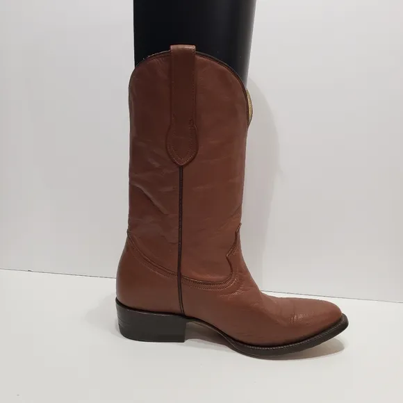EL Vaquero Fonseca Brown Leather Cowboy Boots
