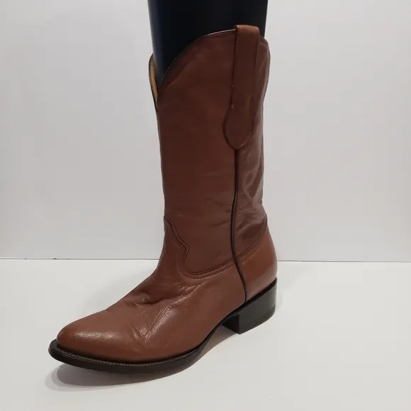 EL Vaquero Fonseca Brown Leather Cowboy Boots