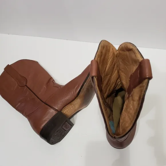 EL Vaquero Fonseca Brown Leather Cowboy Boots